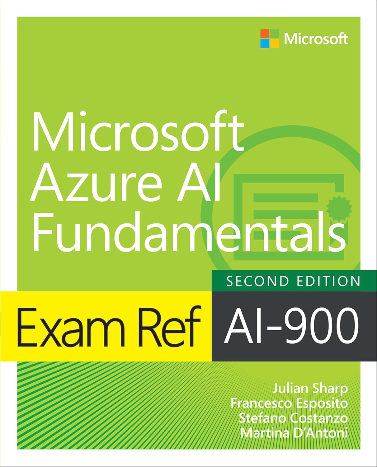 Cover of Microsoft Azure AI Fundamentals - Second Edition - Exam Ref AI-900 book